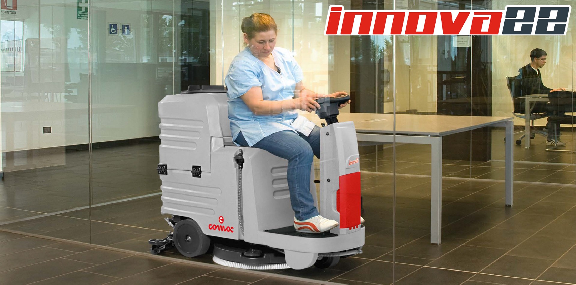 Innova 22B 駕駛式洗地機(jī),意大利科邁柯駕駛式洗地機(jī)